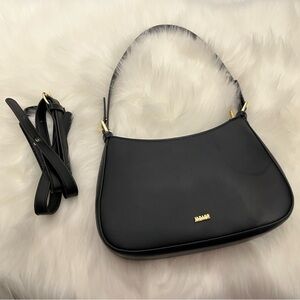 5/$30✨ SHEIN | Black Faux Leather Shoulder Bag
